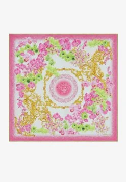 Versace Medusa Orchid Silk Foulard