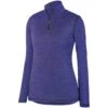 Augusta Women's Intensify Black Heather 1/4 ZIP Pullover -Baccarat shop 65979101