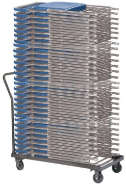 NPS Dolly For 800 Series Premium Lightweight Folding Chair, 36 Chair, Steel, Brown