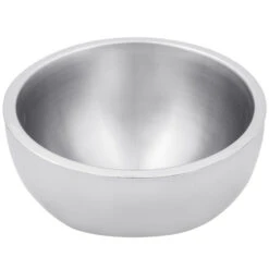 American Metalcraft AB12 108 Oz. Double Wall Angled Insulated Serving Bowl - Stainless Steel -Baccarat shop 731994