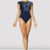 Ladies Eden Velvet Cap Sleeve Leotard -Baccarat shop L4122 SDW FRONT
