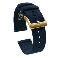 Navy Blue | Crafted Canvas -Baccarat shop Navy Blue Canvas Gold Buckle