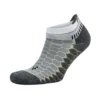 Balega Silver No Show White Grey Socks -Baccarat shop SOCKA