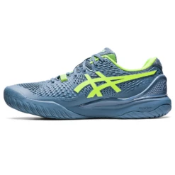 Asics Gel-Resolution 9 Steel Blue/Hazard Green Men's Tennis Shoes -Baccarat shop Slide4 affa08b2 171a 422e 8954 2cfa93f68161