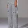 AMMO BONNE SOIREE RHINESTONE CARGO PANTS -Baccarat shop ammo bonne soiree rhinestone cargo pants grey 1 1