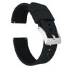 Black | Elite Silicone -Baccarat shop black elite silicone elite silicone barton watch bands 22mm stainless steel standard 907761