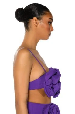 WHAT ITS LIKE FLORAL APPLIQUE BRALETTE -Baccarat shop danza kuduro abstract floral bralette purple 4 4