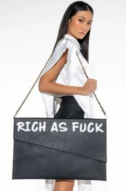RICH AS FUCK SUPERSIZED CLUTCH