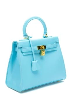 WORK IT PU LEATHER LIGHT BLUE BAG -Baccarat shop work it pu leather light blue bag blue 4 4