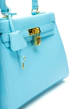 WORK IT PU LEATHER LIGHT BLUE BAG -Baccarat shop work it pu leather light blue bag blue 6 6